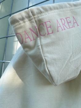 Hoodie "My Dance Area" beige